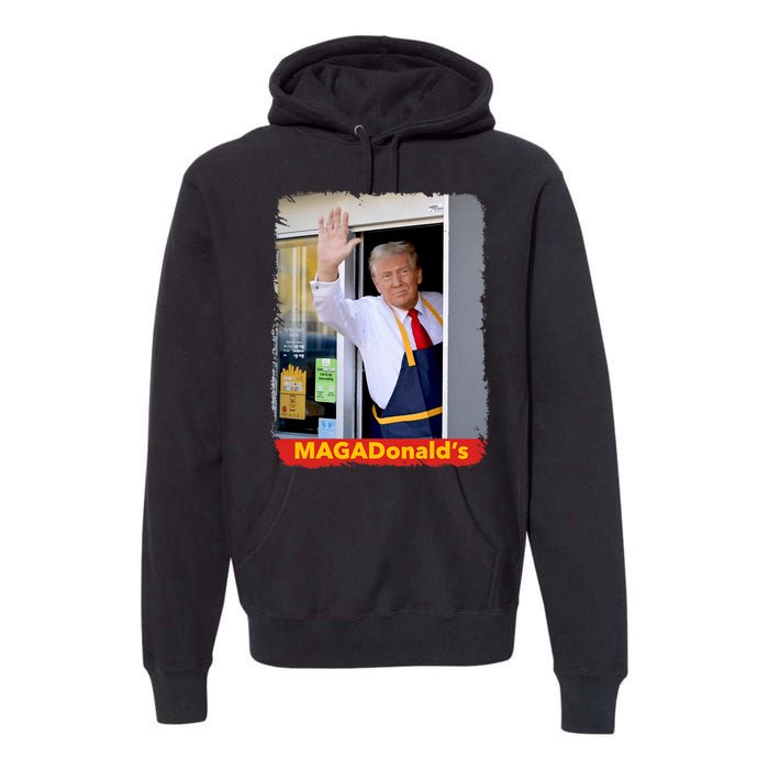 Maga Donalds Trump 2024 Mcdon Election Premium Hoodie