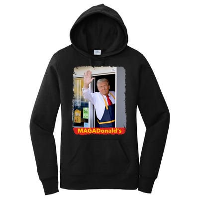 Maga Donalds Trump 2024 Mcdon Election Women's Pullover Hoodie