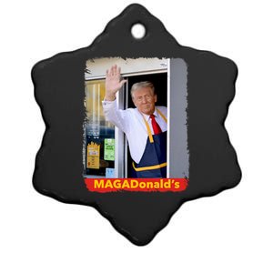 Maga Donalds Trump 2024 Mcdon Election Ceramic Star Ornament