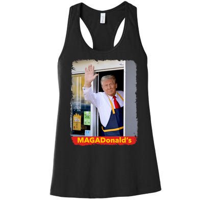 Maga Donalds Trump 2024 Mcdon Election Women's Racerback Tank