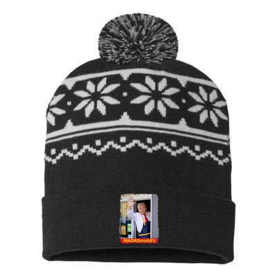 Maga Donalds Trump 2024 Mcdon Election USA-Made Snowflake Beanie