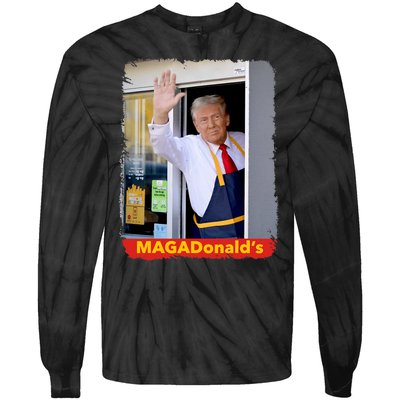 Maga Donalds Trump 2024 Mcdon Election Tie-Dye Long Sleeve Shirt