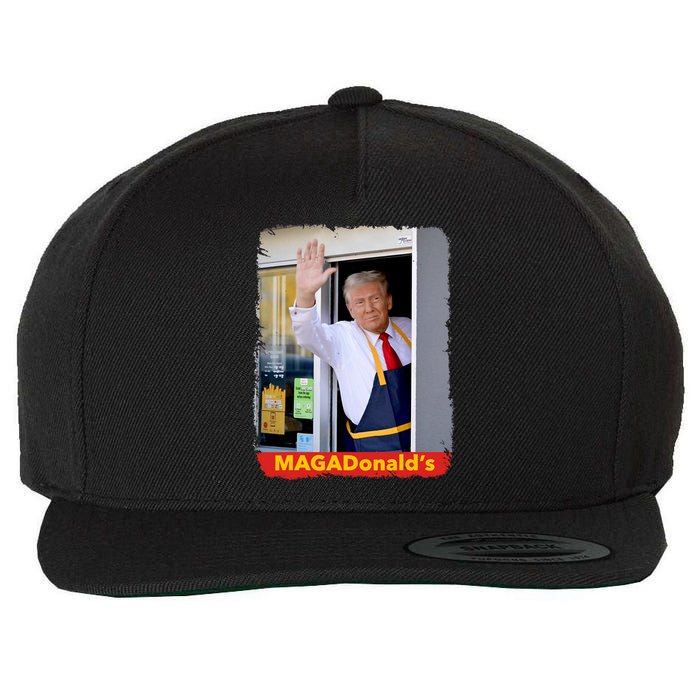 Maga Donalds Trump 2024 Mcdon Election Wool Snapback Cap