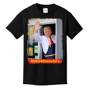 Maga Donalds Trump 2024 Mcdon Election Kids T-Shirt