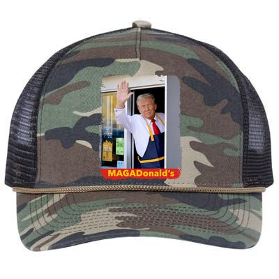 Maga Donalds Trump 2024 Mcdon Election Retro Rope Trucker Hat Cap