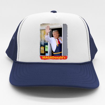 Maga Donalds Trump 2024 Mcdon Election Trucker Hat