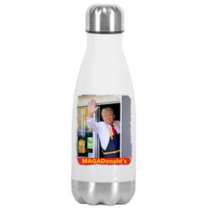 Maga Donalds Trump 2024 Mcdon Election Stainless Steel Insulated Water Bottle