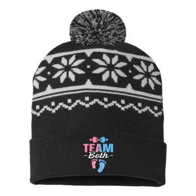 Mother's Day Track & Field Mom Marathon Running USA-Made Snowflake Beanie