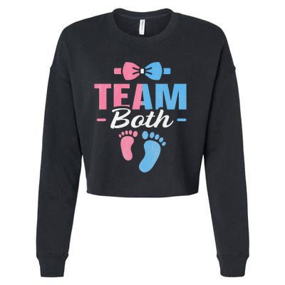 Mother's Day Track & Field Mom Marathon Running Cropped Pullover Crew