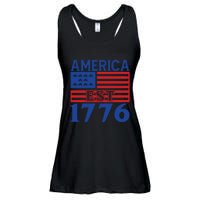 Memorial Day T  America Est Ladies Essential Flowy Tank