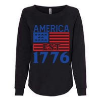 Memorial Day T  America Est Womens California Wash Sweatshirt