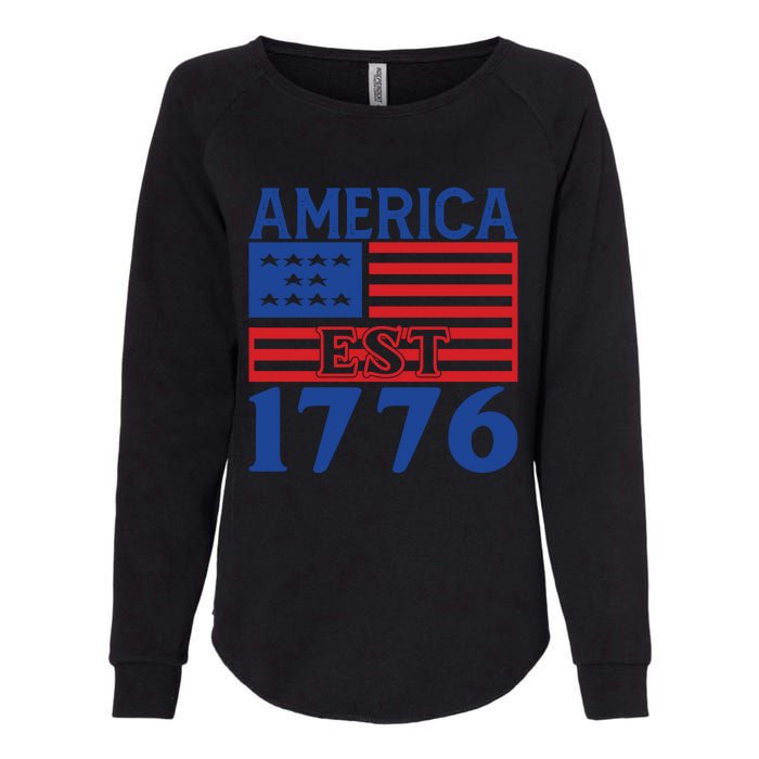 Memorial Day T  America Est Womens California Wash Sweatshirt