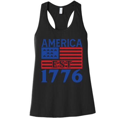 Memorial Day T  America Est Women's Racerback Tank