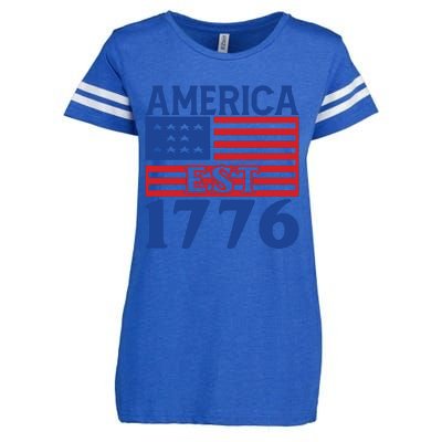 Memorial Day T  America Est Enza Ladies Jersey Football T-Shirt