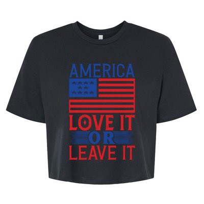 Memorial Day T  America Bella+Canvas Jersey Crop Tee