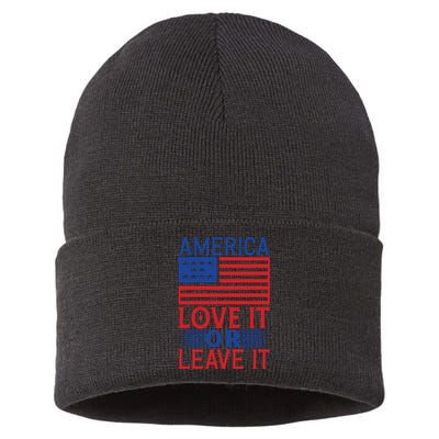 Memorial Day T  America Sustainable Knit Beanie