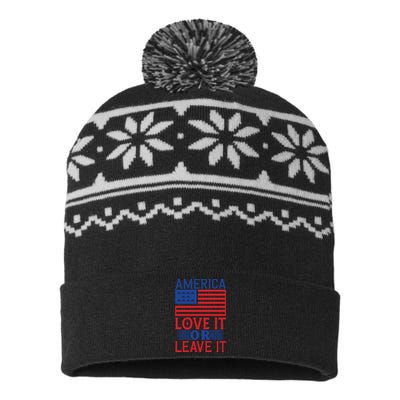 Memorial Day T  America USA-Made Snowflake Beanie