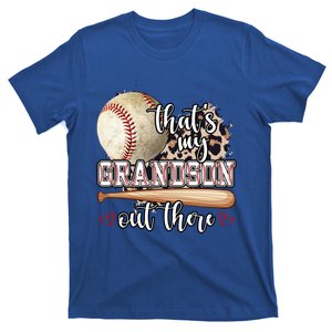 Mothers Day Thats My Grandson Out There Baseball Grandma Gift T-Shirt