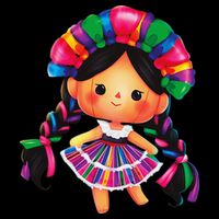 Muneca De Trapo Mexicana Mazahua Mexicans Otomi Maria Lele 16 in Basic Backpack