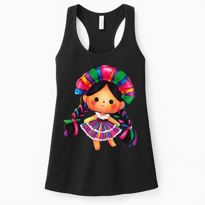 Muneca De Trapo Mexicana Mazahua Mexicans Otomi Maria Lele Womens Tank Top