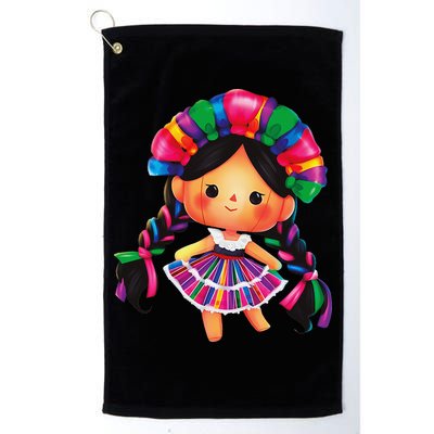 Muneca De Trapo Mexicana Mazahua Mexicans Otomi Maria Lele Golf Towel