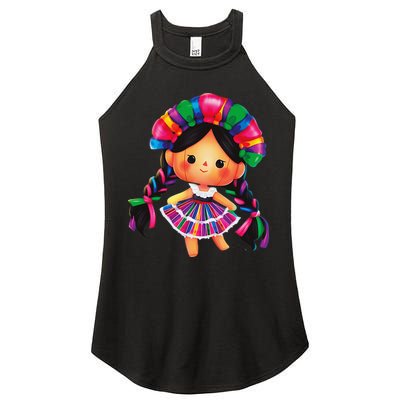 Muneca De Trapo Mexicana Mazahua Mexicans Otomi Maria Lele Women's Perfect Tri Rocker Tank