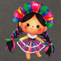 Muneca De Trapo Mexicana Mazahua Mexicans Otomi Maria Lele Cotton Canvas Backpack