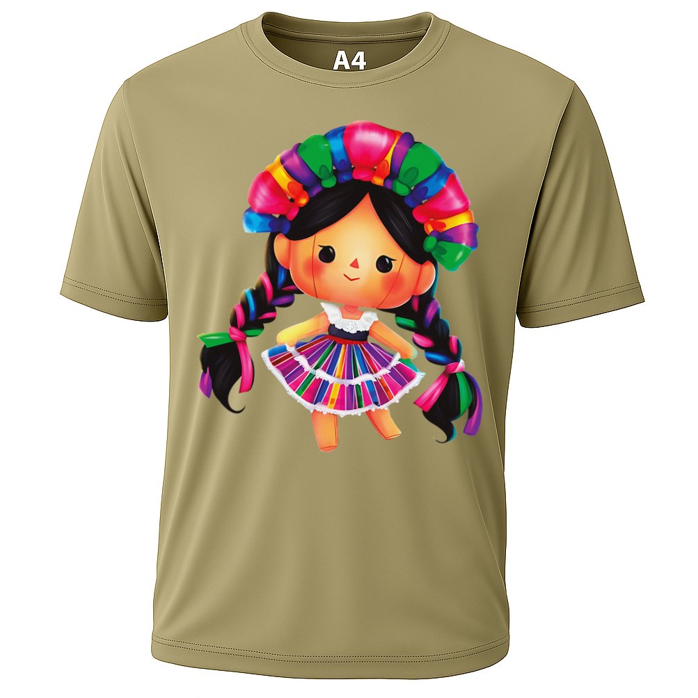 Muneca De Trapo Mexicana Mazahua Mexicans Otomi Maria Lele Cooling Performance Crew T-Shirt