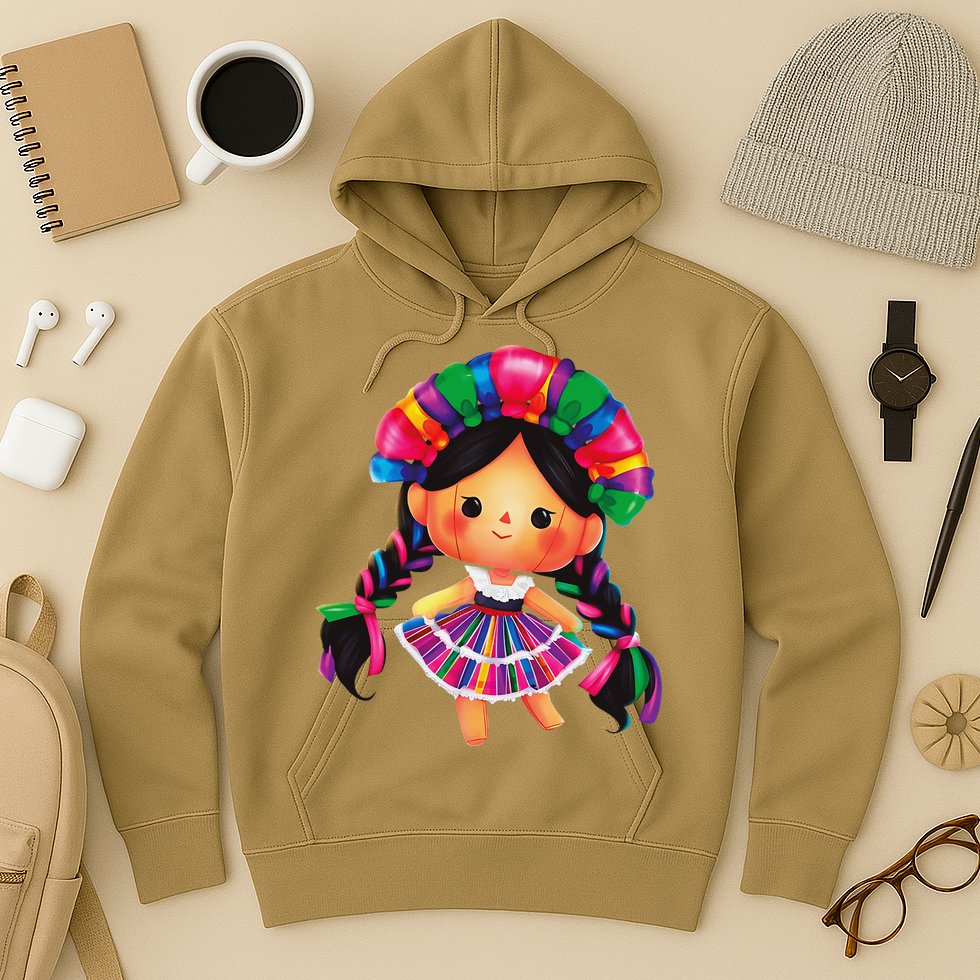 Muneca De Trapo Mexicana Mazahua Mexicans Otomi Maria Lele Hoodie