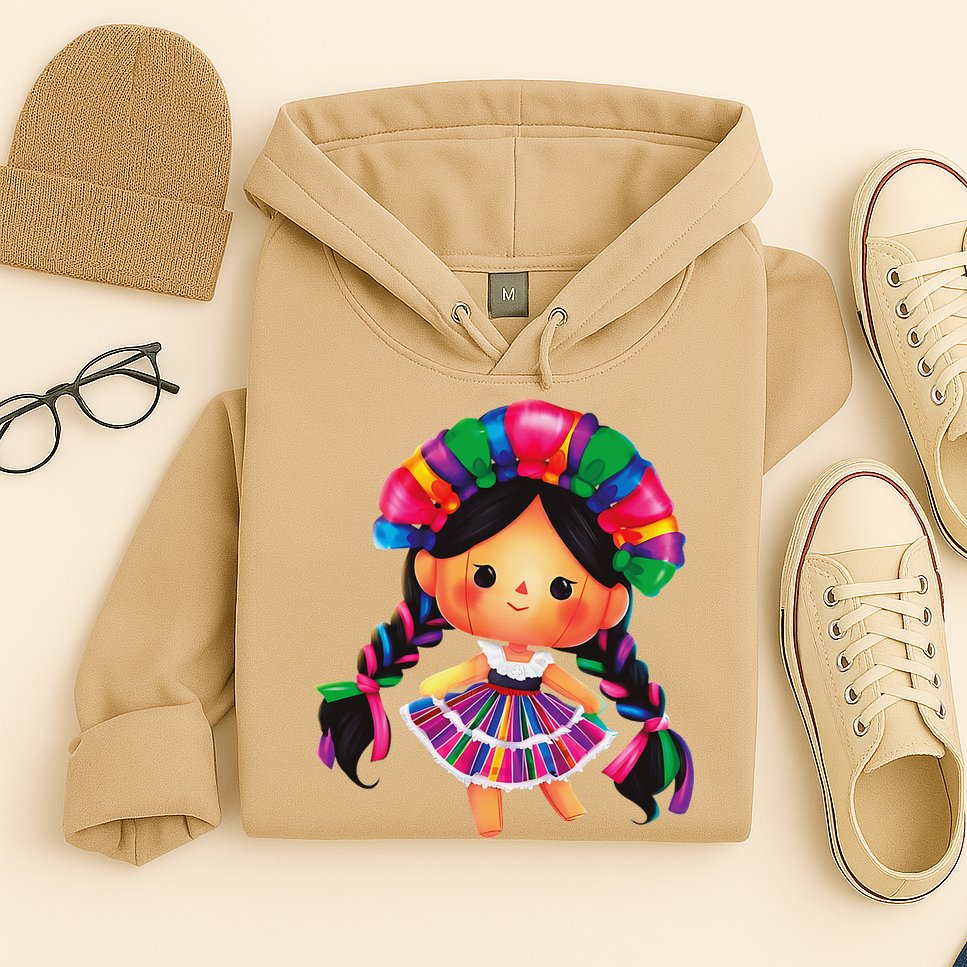 Muneca De Trapo Mexicana Mazahua Mexicans Otomi Maria Lele Hoodie