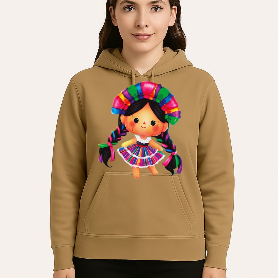 Muneca De Trapo Mexicana Mazahua Mexicans Otomi Maria Lele Hoodie