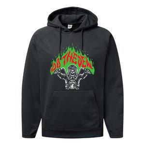 Mtn Dew Throttle Up Out Of Hell Performance Fleece Hoodie