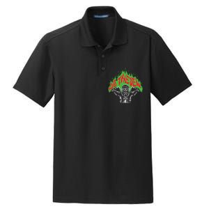 Mtn Dew Throttle Up Out Of Hell Dry Zone Grid Polo