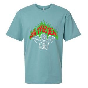 Mtn Dew Throttle Up Out Of Hell Sueded Cloud Jersey T-Shirt