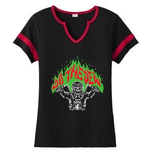 Mtn Dew Throttle Up Out Of Hell Ladies Halftime Notch Neck Tee