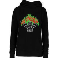 Mtn Dew Throttle Up Out Of Hell Womens Funnel Neck Pullover Hood