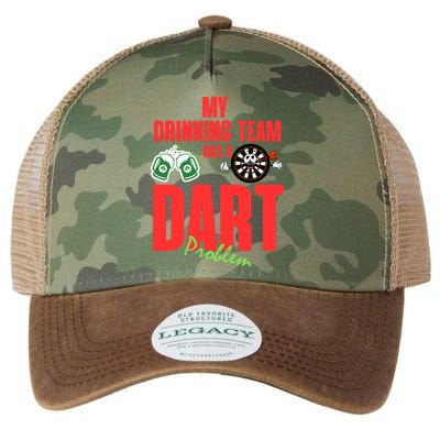 My Drinking Team Has A Dart Problem Legacy Tie Dye Trucker Hat