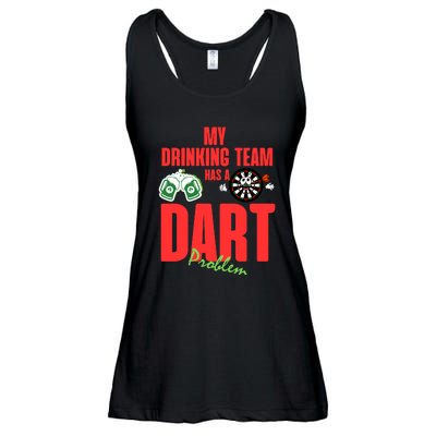 My Drinking Team Has A Dart Problem Ladies Essential Flowy Tank