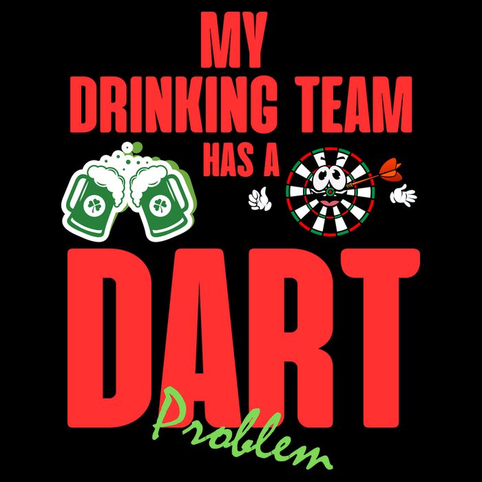 My Drinking Team Has A Dart Problem Cooling Performance Long Sleeve Crew