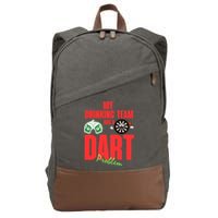 My Drinking Team Has A Dart Problem Cotton Canvas Backpack