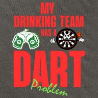 My Drinking Team Has A Dart Problem Cotton Canvas Backpack