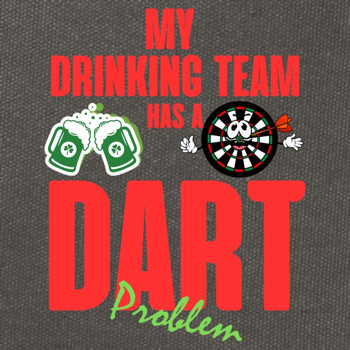My Drinking Team Has A Dart Problem Cotton Canvas Backpack