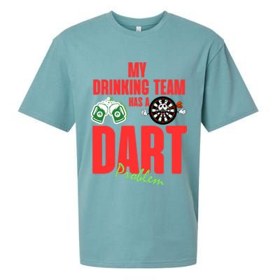 My Drinking Team Has A Dart Problem Sueded Cloud Jersey T-Shirt