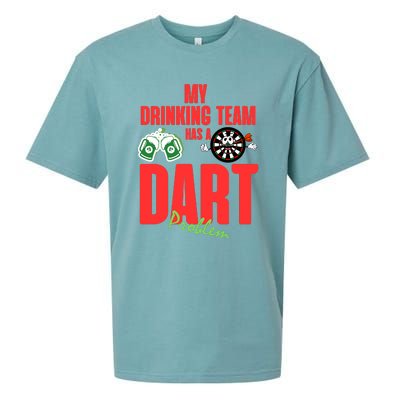 My Drinking Team Has A Dart Problem Sueded Cloud Jersey T-Shirt