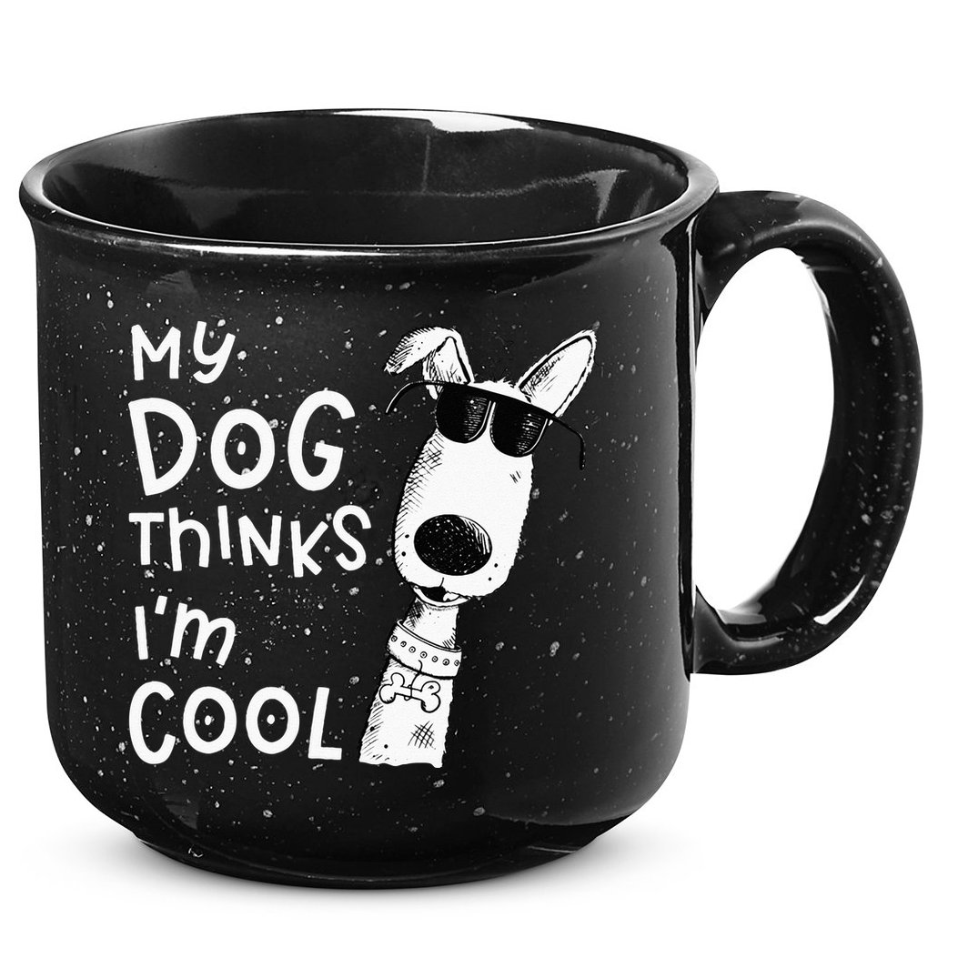 My Dog Thinks Im Cool For Dog Lover 15oz Campfire Ceramic Mug