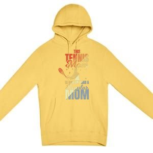 Mother's Day Tennis Mom Gift Premium Pullover Hoodie