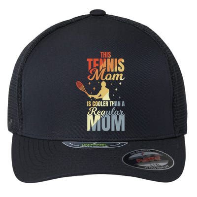 Mother's Day Tennis Mom Gift Flexfit Unipanel Trucker Cap