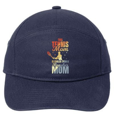 Mother's Day Tennis Mom Gift 7-Panel Snapback Hat