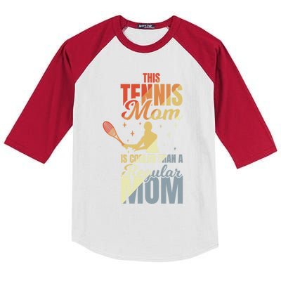 Mother's Day Tennis Mom Gift Kids Colorblock Raglan Jersey