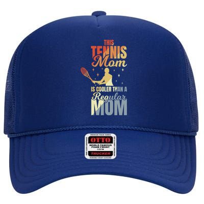 Mother's Day Tennis Mom Gift High Crown Mesh Back Trucker Hat